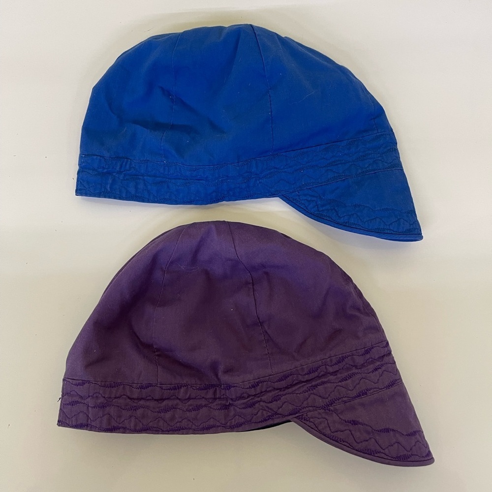 2 reversible Welders Cap Blue and Purple Size M/L